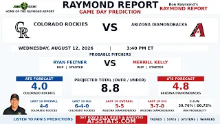 Colorado Rockies vs Arizona Diamondbacks Prediction Raymond Report August 12 2026