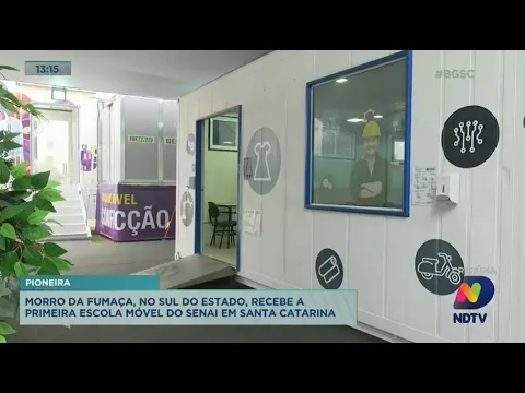 Região Sul recebe a primeira escola móvel do Senai de Santa Catarina