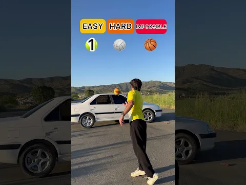IMPOSSIBLE Nail Balls Trickshot Challenge 🏀🏐🎾#shorts #challenge