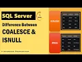 Difference between COALESCE and ISNULL