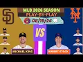 New York Mets vs San Diego Padres LIVE 3D MODE Radio-Style Play-by-Play