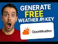 Generate Free Weather API Key Using OpenWeather