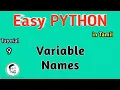 What is Variable names Easy PYTHON Tamil Sathish