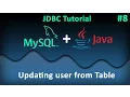 JDBC Tutorial for Beginners Updating a user from Table