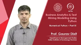 Numerical Python Part III