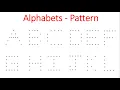 Patterns Alphabets in Python Part - 6