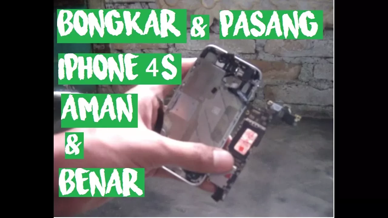 Tutorial Cara Muda Mengganti Housing Casing / Casing Backdoor Iphone 5G 5S. 