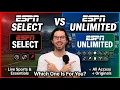 ESPN Select vs ESPN Unlimited Which Plan is Worth It
