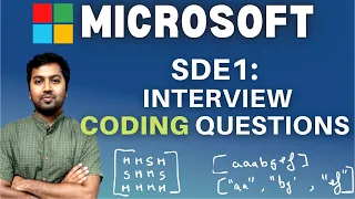 Microsoft SDE1 Interview DSA Questions - Interview preparation