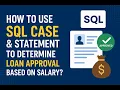 SQL in Telugu - How to Use SQL CASE Statement to Determine Loan Approval Based on Salary