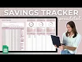 Savings Tacker Google Sheets Template - Spreadsheet Tutorial