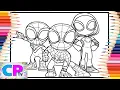 Spidey and His Friends Coloring - FREE