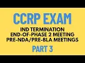 CCRP Exam - Part 3