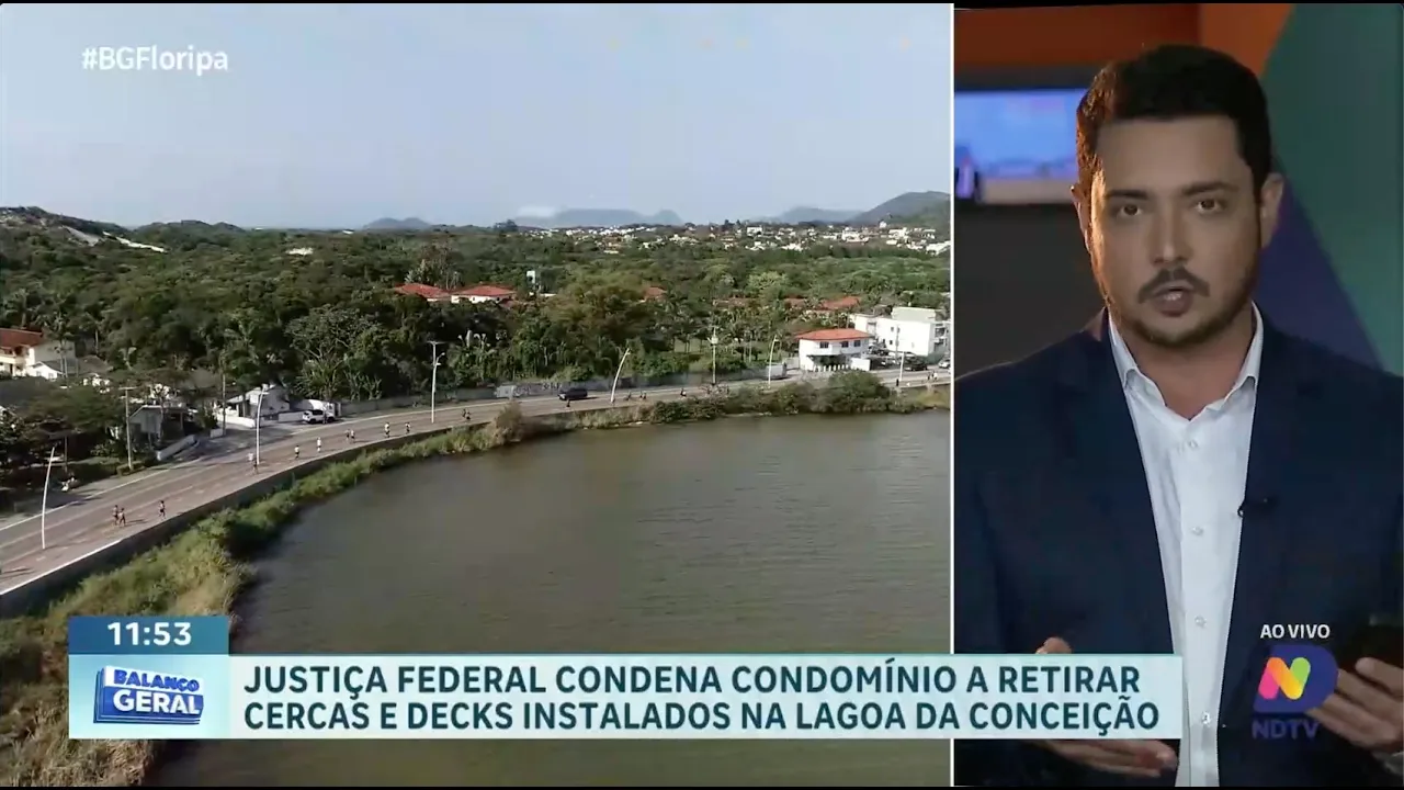 Justiça Federal determina remoção de cercas e decks na Lagoa da Conceição