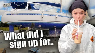 Can we SALVAGE our HURRICANE DAMAGED BOAT with NO Fiberglass experience… | Ep.11