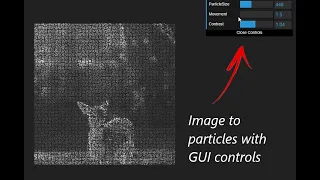 Image to particles with HTML CSS JS Quick and EASY