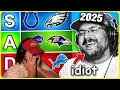 Reacting to My 2025 NFL Tier List i m an idiot