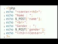 Form Handling in PHP