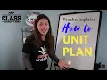 Teacher Explains How To Do Unit Planning Lesson Planning Series Pt 1