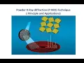 Powder X - Ray Diffraction P-XRD Technique