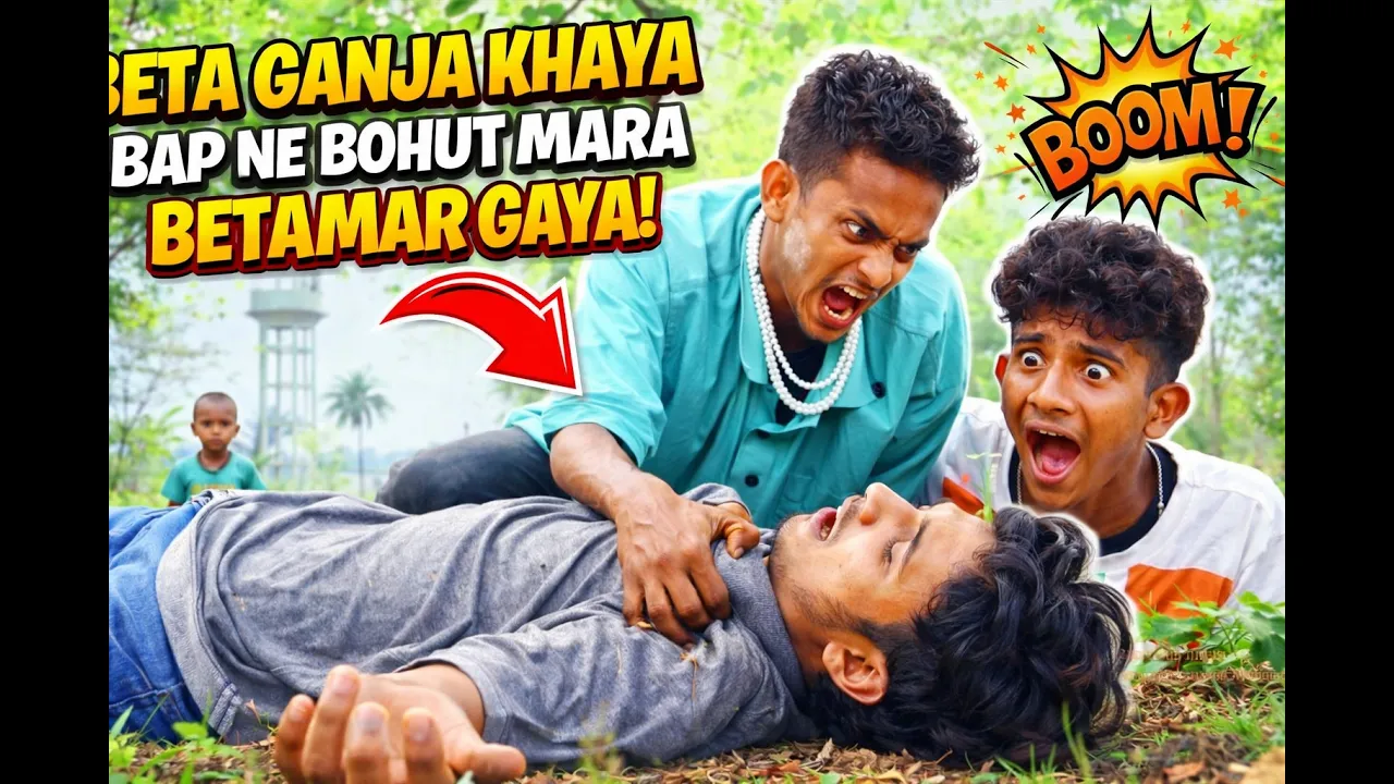 Beta Ganja Khaya Bap Ne Bohut Mara Betamar Gaya/ comedy video