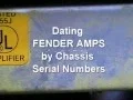 Dating Fender amps by Chassis Serial Number