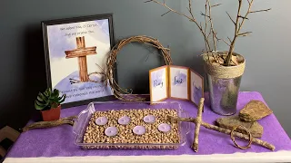 how to make a home altar for lent for just 10 