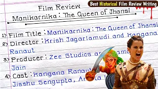 manikarnika the queen of jhansi film review writing class 11 u0026 12 maharashtra board 