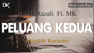 Peluang Kedua - Nabila Razali Ft.MK (Male Low Key Karaoke Akustik)