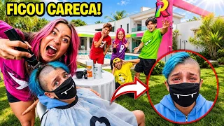 INVADI A MANSÃO DOS ROSA E FIQUEI CARECA! *Emilly surtou