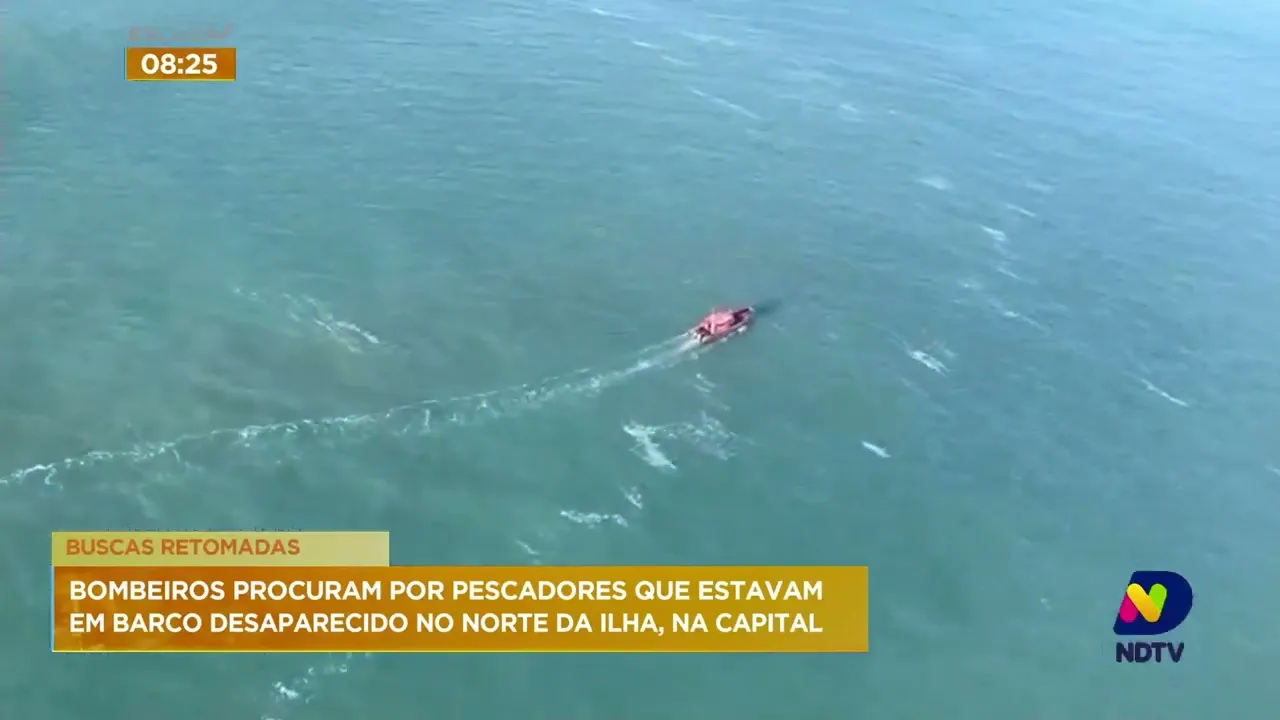 Continuam as buscas pelos pescadores desaparecidos no Norte da ilha, em Florianópolis