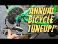 The EASY WAY to TUNEUP your BICYCLE yourself AT HOME Trek FX gets CLEANED LUBED and ADJUSTED
