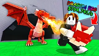 PRIMEIRA VEZ NO PULAR PARA ROUBAR UM OVO COM ROBUX INFINITO ATIVADO NO ROBLOX 🤑