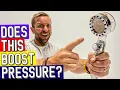 PRESSURE BOOSTING TURBO CHARGED SHOWER HEADS - Do they work