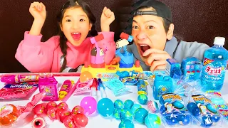 Pink vs Blue Food Challenge.