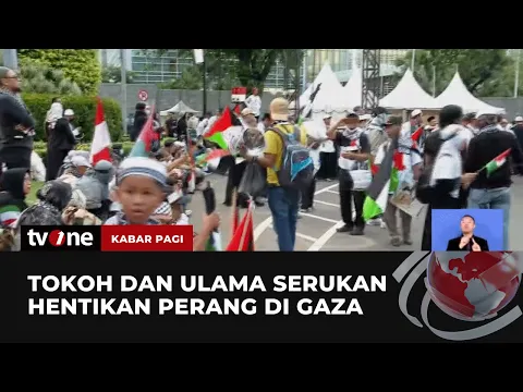 100 Hari Israel Hanguskan Palestina, Massa Gelar Aksi Damai di Kedubes Amerika