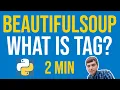 BeautifulSoup Tutorial - What is tag