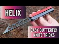 Helix Balisong Tutorial EASY BUTTERFLY KNIFE TRICKS