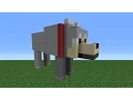 Minecraft Tutorial How To Make A Wolf Statue