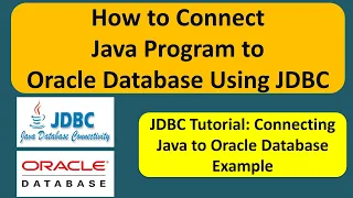 How to Connect Java Program to Oracle Database Using JDBC