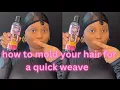 How to apply a liquid cap for your quick weave protect your hair from glue