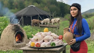 Chicken Tahchin Village Life A Delicious Day In The Mountains 