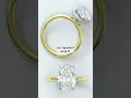 Natural Oval Custom Engagement Ring