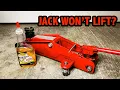 Fix a Jack That Won t Lift EASY STEP BY STEP