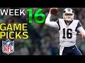 NFL Game Picks Week 16 NFL Highlights