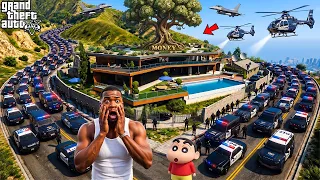 Franklin’s House Got Raided by the Biggest Police Force Ever in GTA 5! 😱