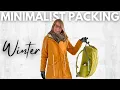 Minimalist Packing for Winter Trip Personal Item Only