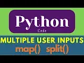 Multiple User inputs easy way to learn python map split python shorts