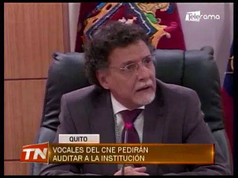 Vocales del CNE pedirán auditar a la institución