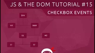 JavaScript DOM Tutorial - Checkboxes Change Events